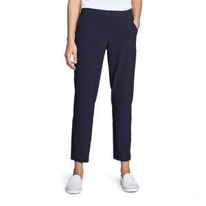 Eddie Bauer Ladies Traveler Ankle Pant Navy Blue